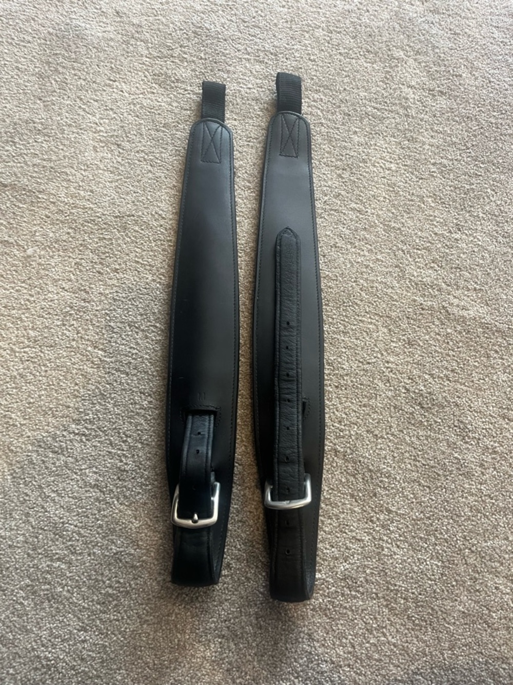 Correct Connect Black Medium Monoflap Stability Stirrup Leathers